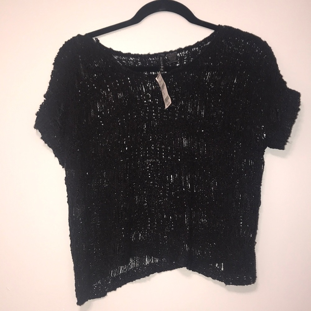 Open weave box shirt